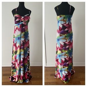 Spaghetti Strap Maxi Printed Dress